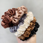 6 tk Elastsed juuksepaelad Naiste juukselipsud juustele Aksessuaarid Satiinist Scrunchies