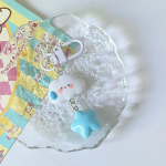 Armas Pilv Blue Star v&otilde;tmehoidja Auto v&otilde;tmed Aksessuaarid Cartoon Kawaii v&otilde;tmehoidja Naistele K&auml;ekott Kott Charm Ripats V&otilde;tmehoidjad