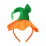 Halloween Pumpkin Headband Cosplay Hair Hoop for Makeup Holidays Dressing up Green Vine
