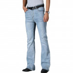 Teksad Meeste Meeste Laiendatud Teksad Saabas L&otilde;igatud Jalg laienenud Meeste Disainer Klassikalised Denim Teksad K&otilde;rge v&ouml;&ouml;kohaga venivad lahtised sinised teksad 28