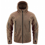 Taktikaline fliisjakk Meeste talvine soe kapuutsiga s&otilde;jav&auml;ejope vabaaja matkamise kapuutsiga v&auml;lir&otilde;ivaste mantel paljude taskutega L armee roheline v&auml;rv