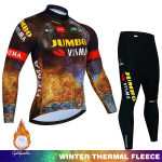 Jalgrattap&uuml;ksid Meeste Talves&auml;rk Meeste Termofliis Bib Team Meeste Mtb Spordikomplekt Pluus Riided Jalgrattariided 2024 &uuml;likond jakk 4XL