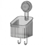 V&otilde;imas iminapp Vannitoa riiul Seinale kinnitatav korraldajariiuli plastikust hoiukorv Mugav meigit&ouml;&ouml;riistade alus S puhas