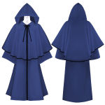 Halloweeni surmav&otilde;lur Mantel Cosplay kost&uuml;&uuml;m Munk Kapuutsiga hommikumantlid Keem Vend Keskaegne Renessanss Preester Lapsed T&auml;iskasvanud XXL valge