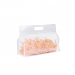 Saran Wrap lekkekindlad korduvkasutatavad hoiukonteinerid T&otilde;mblukuga kott V&auml;rsked kotid Toidu s&auml;ilituskott Frosted-24x17x8cm