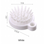 Shampoo Artifact Juuksehari Puhastav Peanahka &Scaron;ampoon Kamm T&auml;iskasvanute Hooldus S&uuml;gelusevastane Pea Silikoon Masseerija valge