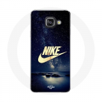 Coque Maniacase pour Samsung Galaxy A3 2016 nike logo dor&eacute; nuit &eacute;toil&eacute;