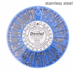 1 kasti hambaravi roostevabast terasest kullatud kruviga post Dental titaanist materjalist juureravi hambaarsti t&ouml;&ouml;riistaga hambaravi Gold plated