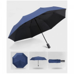 Automaatne vihma- ja p&auml;ikesevari, musta kattega p&auml;ikesevari UV-vastane 3 kokkuklapitav tuulekindel auto luksuslik suur tuulekindel naiste meeste 8 ribi