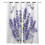 Lilla &Otilde;is Lavendel Kiil Valge Pimendav Kardin Elutoa Magamistoa Akna Kaunistus Kardinad Kodu Dekoor W135 x H60cm
