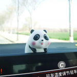 Auto Sisekujundus Loominguline Anime Panda Ripats Kaunistus Kiikuv Nukk Auto Tahavaatepeegli Ripats Auto Tarvikud Kingitus