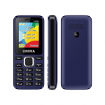 UNIWA E1801 k&otilde;rge kvaliteediga mobiiltelefon lukustamata libisemiskindla disainiga FM-raadio suure nupuga klaviatuur, vana lihtne klassikaline GSM 2G telefon EU plug sinine