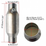 2'' 2,25'' 2,5'' 3'' universaalne katal&uuml;saator 400 elemendiga suure vooluhulga summuti katal&uuml;saator Euro1 &uuml;mmargune roostevaba teras