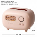 Retroraadio mudel, salvr&auml;tikukarp, lauaarvuti paberihoidja vanaaegne jaotur, salvr&auml;tikottide hoidja, kaunistus, niiske salvr&auml;tikud, kaunistus