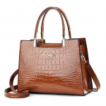 Moodne krokodillimustriga naistek&auml;ekott Luksuslik br&auml;ndi disainiga &otilde;lakott Suure mahutavusega Crossbody kott Minimalistlik kandekott