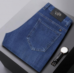 Suvised teksad Men Slim Business Straight Stretch teksad Mehed 32