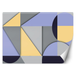 Tapeet Geomeetriliste kujundite abstraktsioon 100x70 sinine
