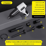 Traadita k&auml;eshoitav auto- ja kodutolmuimeja integreeritud imemise ja puhumisega, kaheotstarbeline ja multifunktsionaalne v&otilde;imsa j&otilde;udlusega. Brushed Motor-Blowing Vacuum Pumping Machine valge