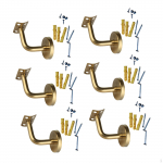 6 tk k&auml;sipuu tugi treppide k&auml;etoe klambrid koridor v&auml;ljas siseruumis piire mitmek&uuml;lgne 6 cmx6 cm_Bend Fixed