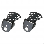 2 Pieces Mini Bicycle Rear Pedals Bike Foot Rest Folding Lightweight 100 kg Footrest