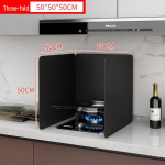 Must pliidi&otilde;li deflektor: Kuumuskindel, tuulekindel ja isoleeriv k&ouml;&ouml;giaksessuaar 50*50*50