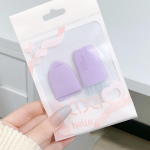 2 tk s&otilde;rmevoodi puudripuhastus m&auml;rjaks ja kuivaks kasutamiseks, puudrivaba &otilde;hkpadja vedel jumestuskreem s&otilde;rmemeigimuna, mahe tekstuur, h&uuml;poallergeenne 2pcs valkjas v&auml;rv