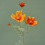 3 tk Mittepleekivad Kunstlikud Galsangi Lilled Elavad Luksuslikud Suured Galsangi Oksad Siidist V&otilde;lslilled V&otilde;lstaime Pulmadeks Kodupeoks Sise- V&auml;li Dekoratsioon 3 Pcs