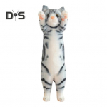 Kassi pl&uuml;&uuml;sist padi Armas kassipoeg t&auml;istopitud loomam&auml;nguasi lastele T&auml;iskasvanutele Pikk kassipadi Mitmeotstarbeline padi kingitus s&uuml;nnip&auml;evaks j&otilde;uludeks s&otilde;brap&auml;evaks S hall