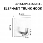 304 roostevabast terasest vannitoatarvikute komplekt: WC-hari, k&auml;ter&auml;tikuivati, k&auml;ter&auml;tikuivati Elephant Trunk Hook