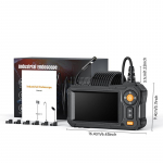 T&ouml;&ouml;stuslik endoskoopkaamera 4,3 IPS &Uuml;he/Kahe objektiiviga Autokontrolli boreskoop Kanalikaamera IP67 Veekindel Madukaamera 8 LED-iga 1m