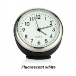 Miniautode digitaalne kell Autokellade termomeeter H&uuml;gromeeter N&auml;idikum&otilde;&otilde;turid Dekoratsioon Ornamendikellad Autode sisustuskleebis fluorestseeruv sinine v&auml;rv