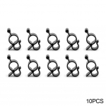 10 tk telkimisvarikatuse konksuklambrid haagissuvila matkaauto n&ouml;&ouml;riga kerge k&ouml;ieklamber telgikonksud mitmeotstarbeline haagissuvila reisitelgi klamber kerge riidepuu valge