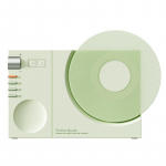 Mini Retro Bluetooth 5.3 k&otilde;lar Juhtmeta Hifi Sound Soundbar Vintage MP3 muusikaboks koos kella kuva toega TF kaardi AUX esitus roheline