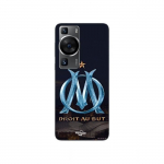 Coque Huawei P60 OM logo bleu et dor&eacute;e stade Maniacase