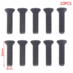 10 tk kinnituskruvi M5 * 20 vasakpoolne keere 3/8'' Unf puuripadrun varre adapteri jaoks M5*20mm