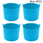 1/4 tk Air Fryer Silikoonist korv Silikoonvorm &Otilde;hkfrit&uuml;&uuml;r Muna Poacher Silikoonist Cupcake K&uuml;psetustopsid Ramekins &Otilde;hkfrit&uuml;&uuml;ri ahjudele 4PCS
