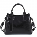 Moodne suur mahutavusega ehtsast nahast naiste kott K&otilde;rge kvaliteediga nahk Nahk Nahk &Otilde;lakott Crossbody K&auml;ekott must