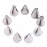 9 tk kondiitritoodete j&auml;&auml;tumine torude otsikud roostevabast terasest kaunistusotsik koogi kaunistus