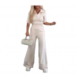 2tk/komplekt Naiste vabaaja s&auml;rgip&uuml;kste &uuml;likond &uuml;hev&auml;rviline kevadsuvi, allapoole krae l&uuml;hikeste varrukatega &uuml;laosa k&otilde;rge v&ouml;&ouml;kohaga laia s&auml;&auml;rega p&uuml;ksid pikad p&uuml;ksid M beež