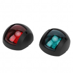 Paar signaallampi sf&auml;&auml;riline punane roheline LED veekindel paadi navigatsioonituli DC12V24V 3W must must