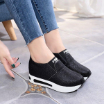 Women Shoes Ladies Flat Thick Bottom Shoes Slip on Ankle Boots Casual Platform Sport Shoes 40 must