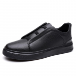 Uued Euroopa Meeste Nahast Libisevad Kingad - Pehmed Taldadega ja Pinnaga, Vabaaja Stiil Size 40 must