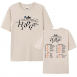 Ado MAAILMATUUR 2025 Hibana T-s&auml;rgid Puuvillane L&uuml;hikeste Varrukatega Unisex T-s&auml;rk Jaapani Stiilis Moe Tr&uuml;kiga R&otilde;ivad Naised Mehed T-s&auml;rgid Topid L