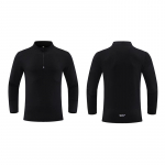 Dijia meeste kiiresti kuivav pikkade varrukatega pullover p&uuml;stkrae ja s&otilde;rmekaitsega jooksmiseks ja fitnessiks 3XL must