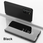 Nutikas vaatepeegliga klapp&uuml;mbris Samsung Galaxy S24 + Ultra S23 FE Plus jaoks, avatav kaanega, stendiga, kokkupandav, p&otilde;rutuskindel, Capa kest, Coque, Fundas Galaxy S23 sinine