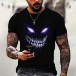 Devil Graphics T-s&auml;rk vabaaja meeste l&uuml;hikeste varrukatega s&auml;rgid, suvised meeste riided, lahtised T-s&auml;rk meestele, suured topid T&auml;navar&otilde;ivad 5XL S