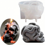 3D Kolju Madupea K&uuml;&uuml;nal Silikoonvorm DIY Halloweeni Ornament Epoks&uuml;vaik Kips K&auml;sit&ouml;&ouml; Valuvormid Kodu Kaunistamise T&ouml;&ouml;riistad