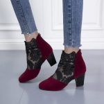 Moodsad naiste k&otilde;rged kontsad, pitsist lillega pahkluu rihm, &otilde;&otilde;nsad sandaalid, &uuml;mmargused varvaste lukuga pumbad 35 must