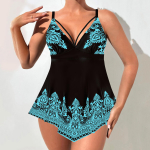 Naiste rannariided Suvine tankini &uuml;ksik ujumistrikoo Kaheosaline bikiini Pluss suurus 4XL valge