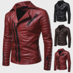 Moodne meeste tuulekindel mootorratta nahkjakk &ndash; pressitud puuvillane, &otilde;&otilde;nsa disainiga, suurused M-4XL (Stiil PY70) L